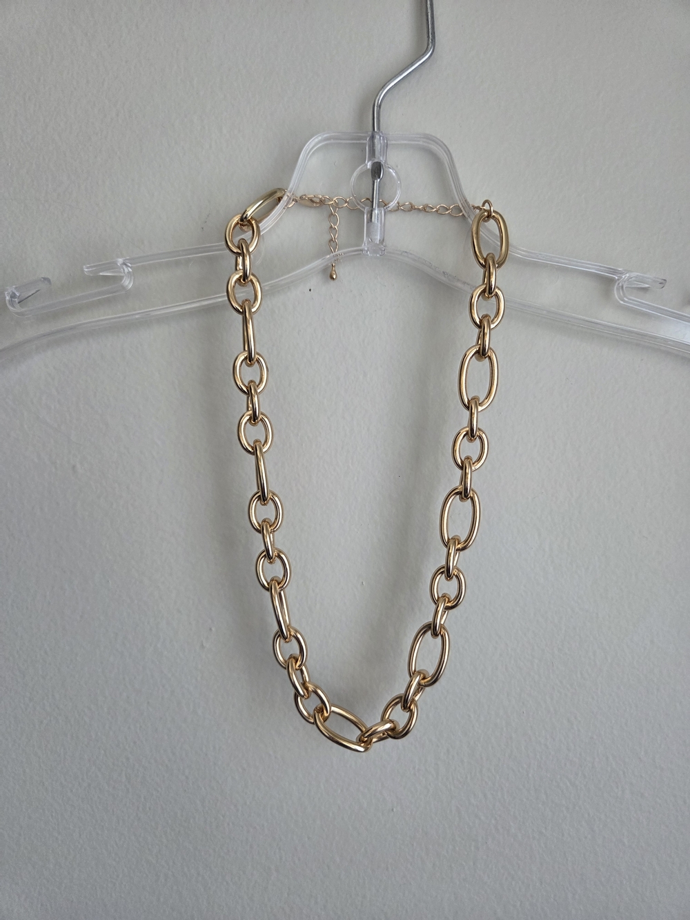 Gold Tone Link Chain Necklace